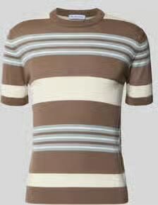 Manuel Ritz gebreid shirt met ronde hals