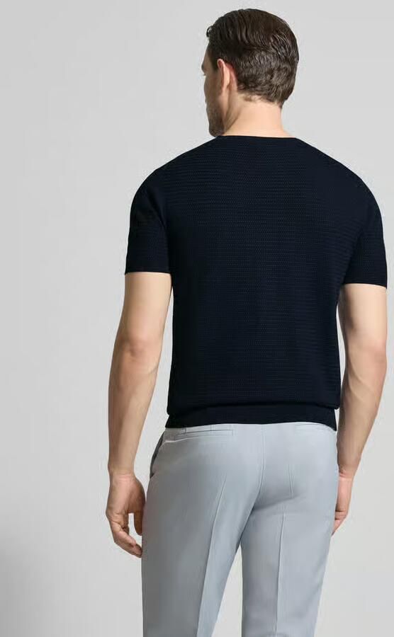 Manuel Ritz gebreid shirt met ronde hals