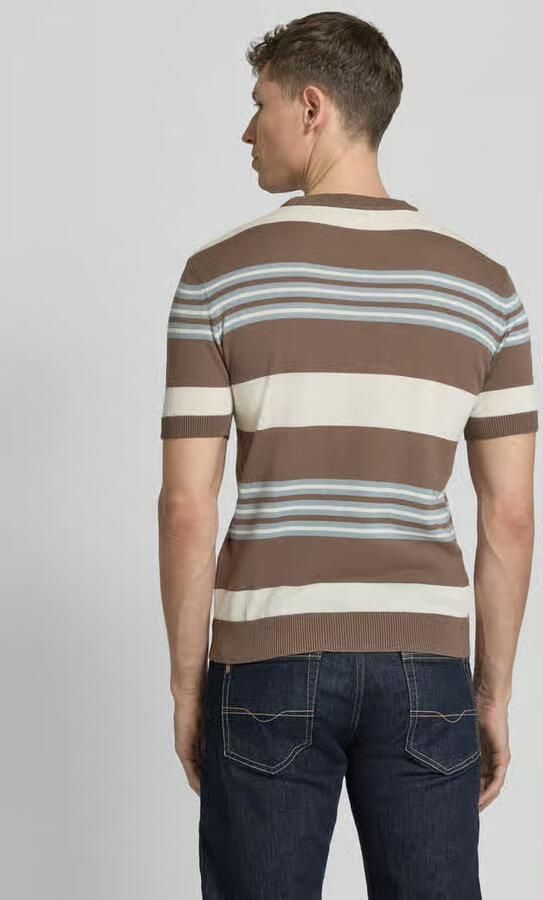 Manuel Ritz gebreid shirt met ronde hals - Foto 3
