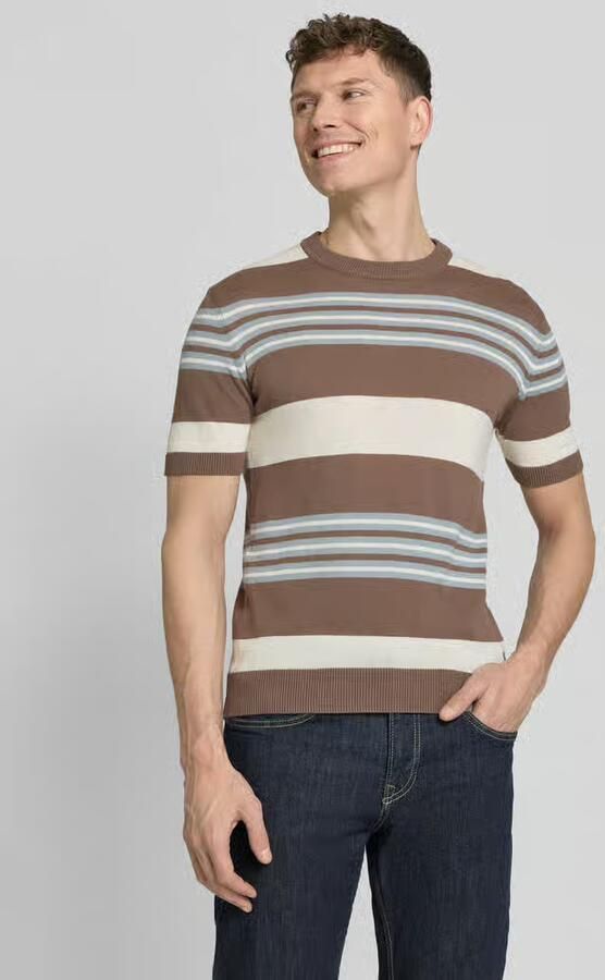 Manuel Ritz gebreid shirt met ronde hals - Foto 2