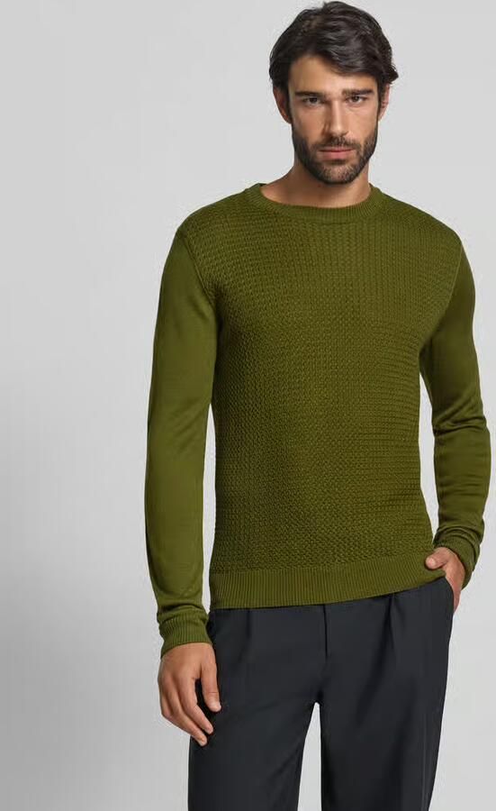 Manuel Ritz Gebreide pullover met ronde hals - Foto 2