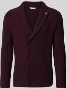 Manuel Ritz Regular fit cardigan met mix van wol en alpaca in tricotlook