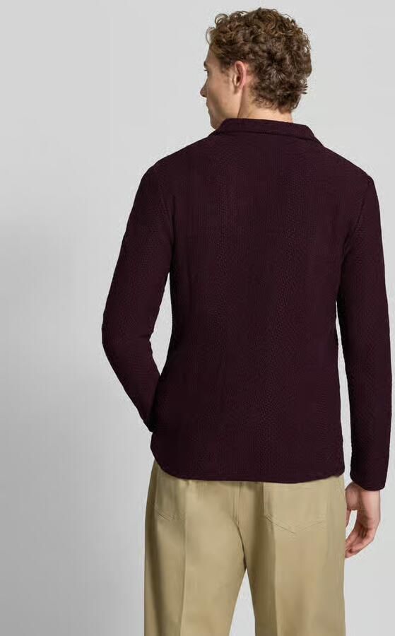 Manuel Ritz Regular fit cardigan met mix van wol en alpaca in tricotlook - Foto 2
