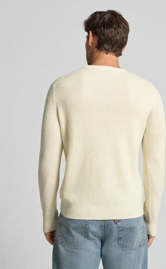 Manuel Ritz Regular fit gebreide pullover van pure wol