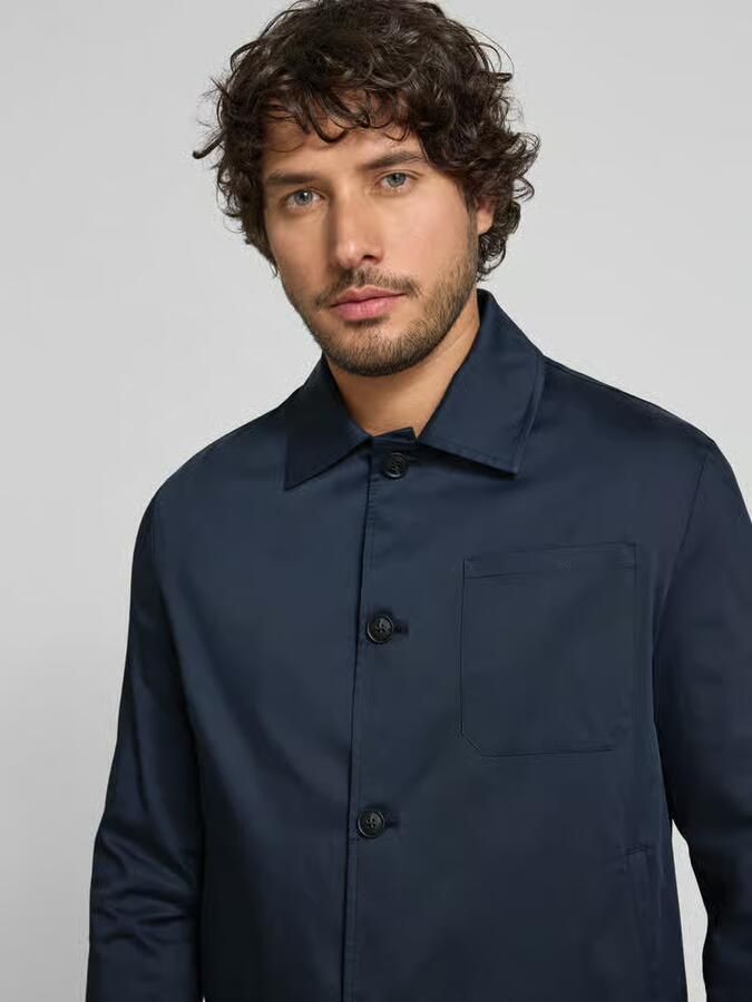 Manuel Ritz regular fit hemdjack met borstzak