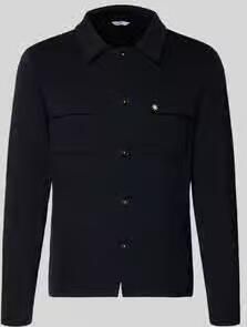 Manuel Ritz regular fit overhemdjack met borstzakken