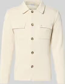 Manuel Ritz regular fit overhemdjack met borstzakken