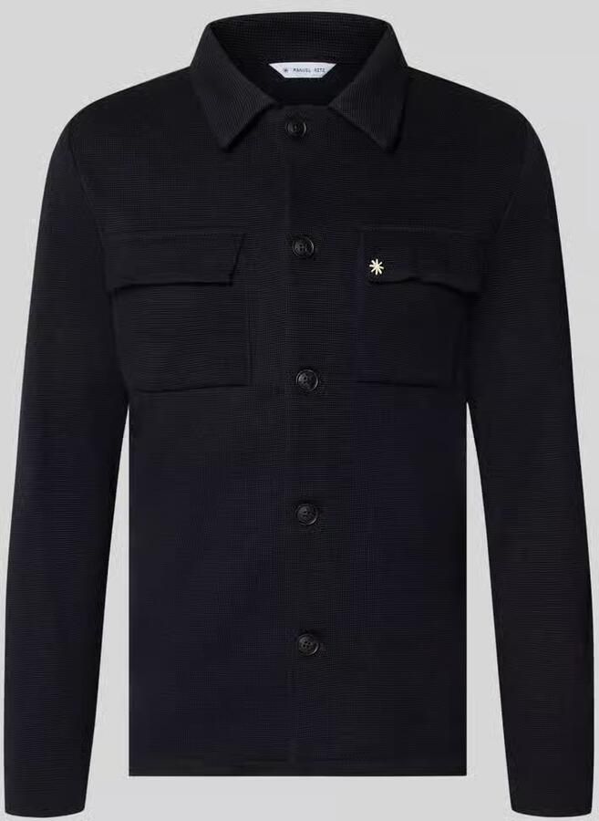 Manuel Ritz Regular fit overshirt met knoopsluiting