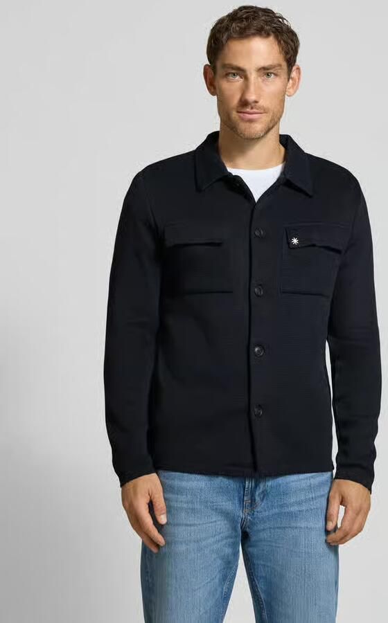 Manuel Ritz Regular fit overshirt met knoopsluiting - Foto 3