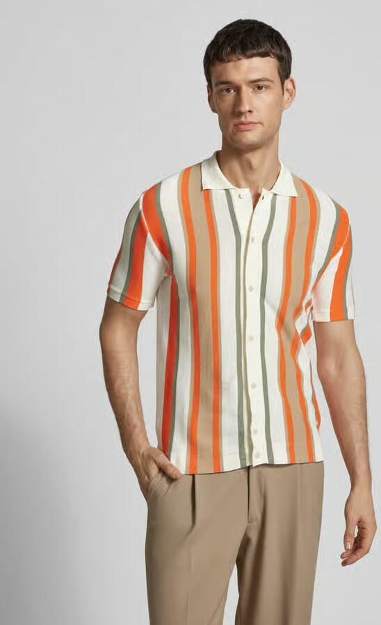 Manuel Ritz Regular fit poloshirt met doorknoopsluiting - Foto 3