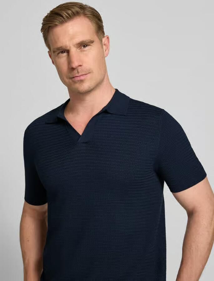 Manuel Ritz regular fit poloshirt met V-hals