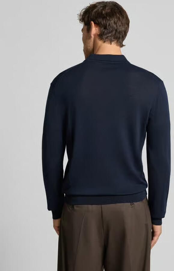 Manuel Ritz Regular fit poloshirt van scheerwol