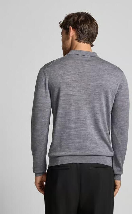 Manuel Ritz Regular fit poloshirt van scheerwol