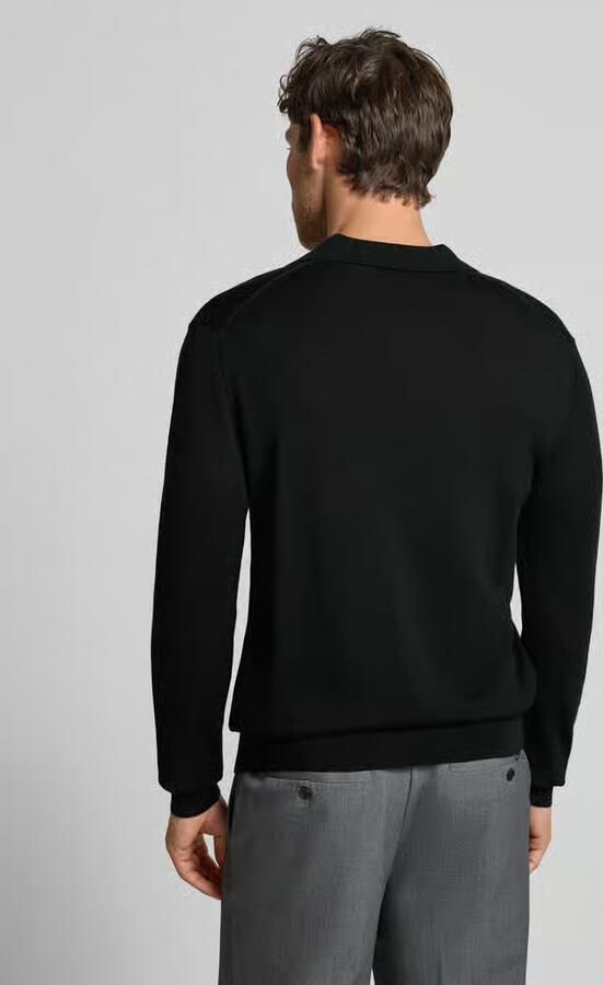 Manuel Ritz Regular fit poloshirt van scheerwol