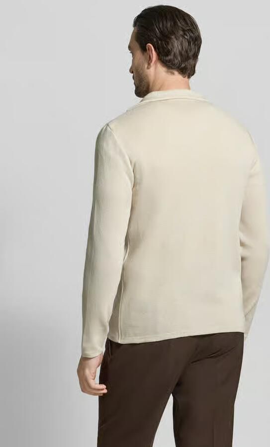 Manuel Ritz slim fit 2-knoops gebreid colbert met reverskraag - Foto 3