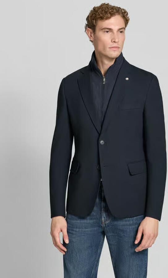 Manuel Ritz slim fit colbert met viscose - Foto 3