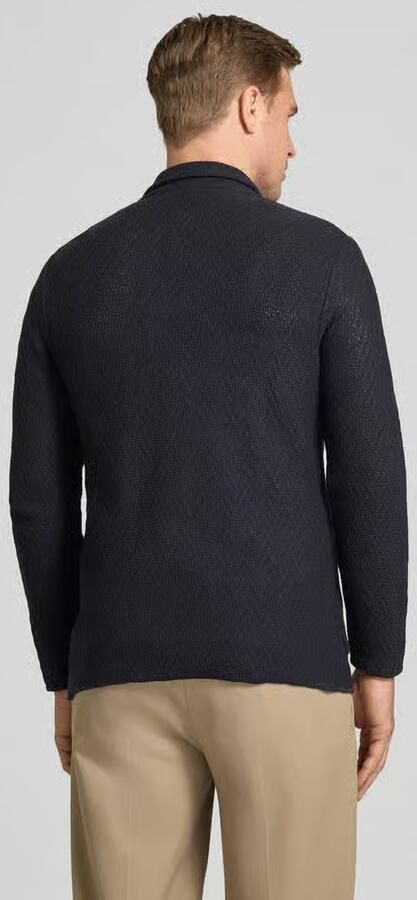 Manuel Ritz Slim fit gebreid colbert met reverskraag - Foto 3