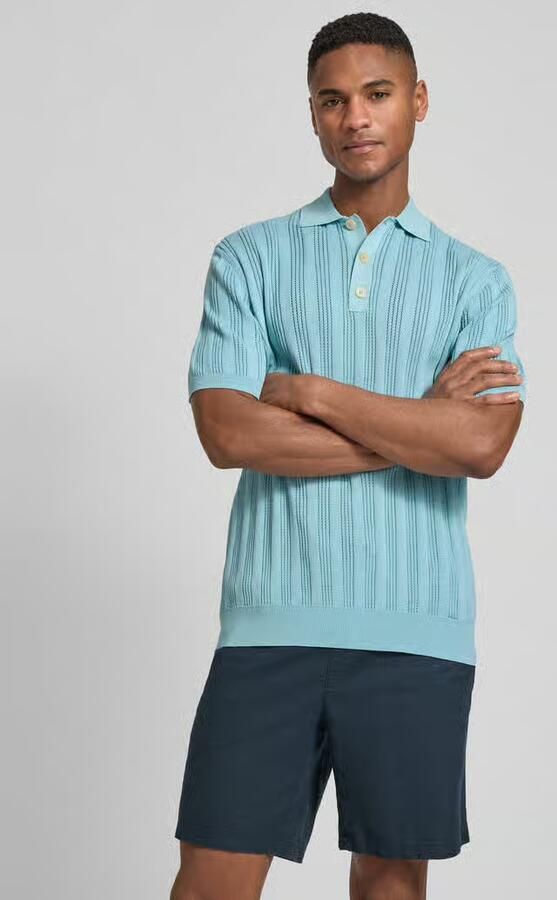 Manuel Ritz Slim fit poloshirt met knoopsluiting - Foto 4