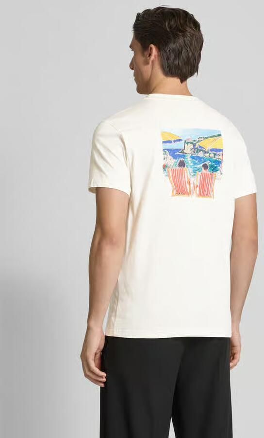 Manuel Ritz T-shirt met geribde ronde hals - Foto 3
