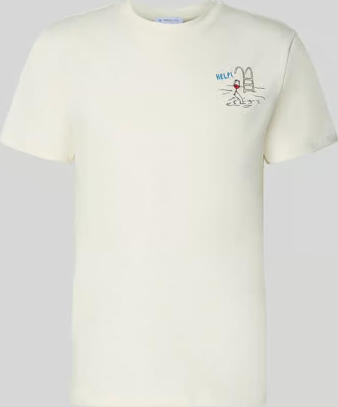 Manuel Ritz T-shirt met motiefprint en ronde hals - Foto 2