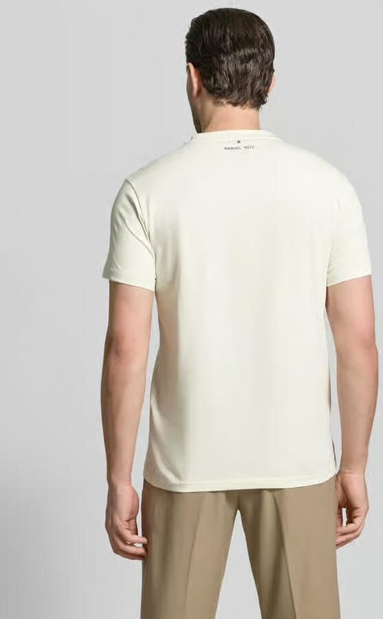 Manuel Ritz T-shirt met motiefprint en ronde hals