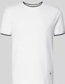 Manuel Ritz T-shirt met ronde hals en contraststrepen
