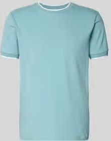 Manuel Ritz T-shirt met ronde hals en contraststrepen