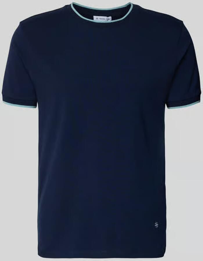 Manuel Ritz T-shirt met ronde hals en contraststrepen - Foto 2