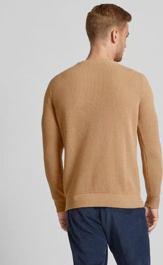 Manuel Ritz Wollen pullover met labelpatch - Foto 3