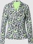 Marc Cain Getailleerde blazerjas met allover-print Blue Dames - Thumbnail 2