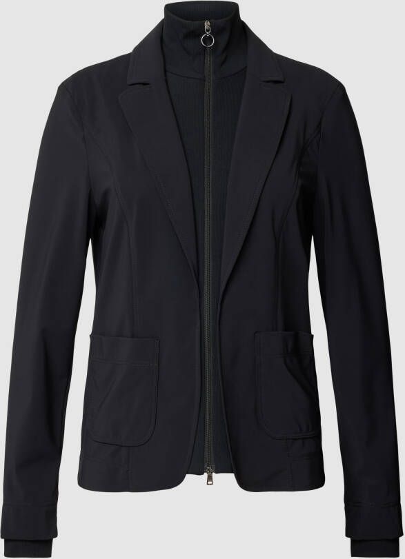 Marc Cain Twee-in-één Blazer met Fleece Jas Effect Zwart Dames