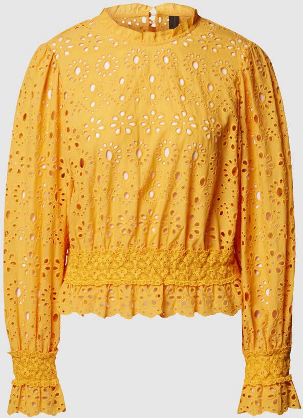 Marc Cain Blouse met bloemenborduursels