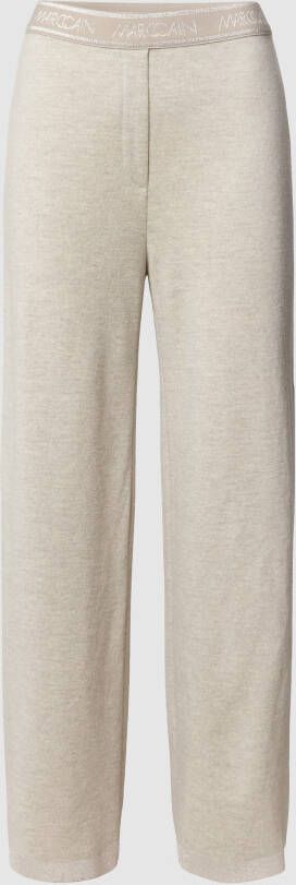 Marc Cain Broek van wol met effectgaren model 'Collection'