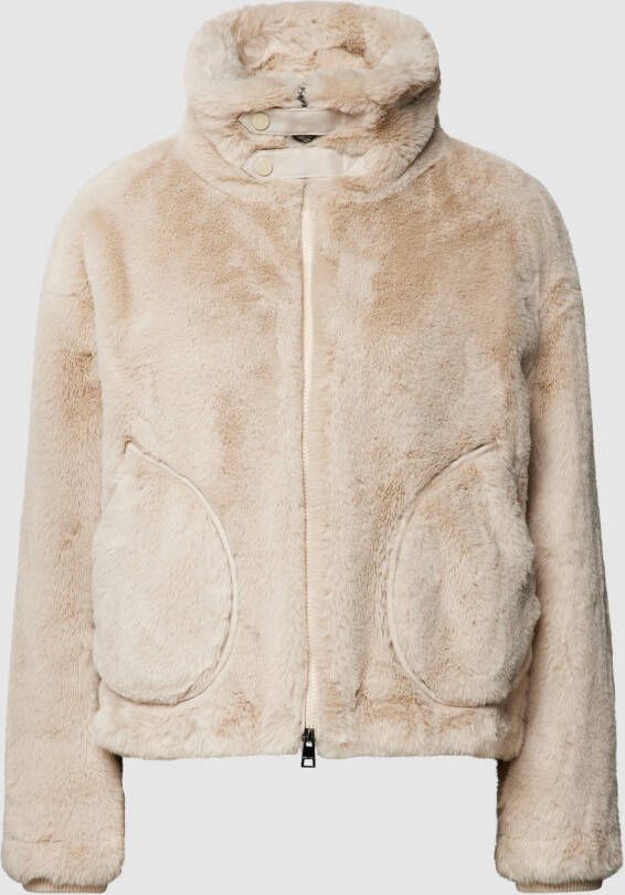 Marc Cain Jas 2-wegritssluiting Van beige
