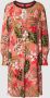 Marc Cain Knielange jurk met bloemenmotief - Thumbnail 1
