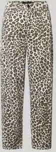 Marc Cain Balloon fit jeans met all-over luipaardprint