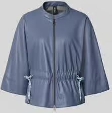 Marc Cain Blazer in leerlook met opstaande kraag