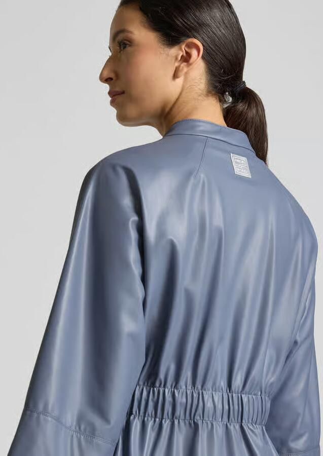 Marc Cain Blazer in leerlook met opstaande kraag