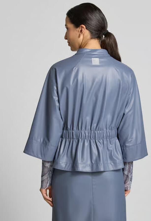 Marc Cain Blazer in leerlook met opstaande kraag - Foto 2