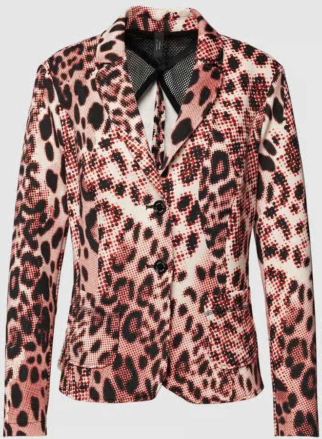 Marc Cain Faux Fur Shearling Luipaardprint Jas Meerkleurig Dames - Foto 2