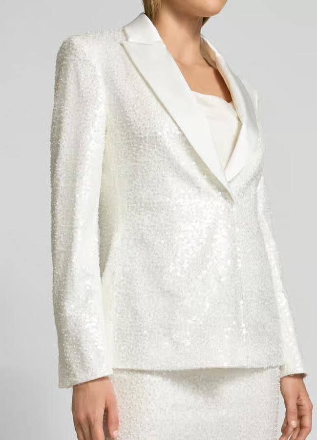 Marc Cain Blazer met pailletten en reverskraag