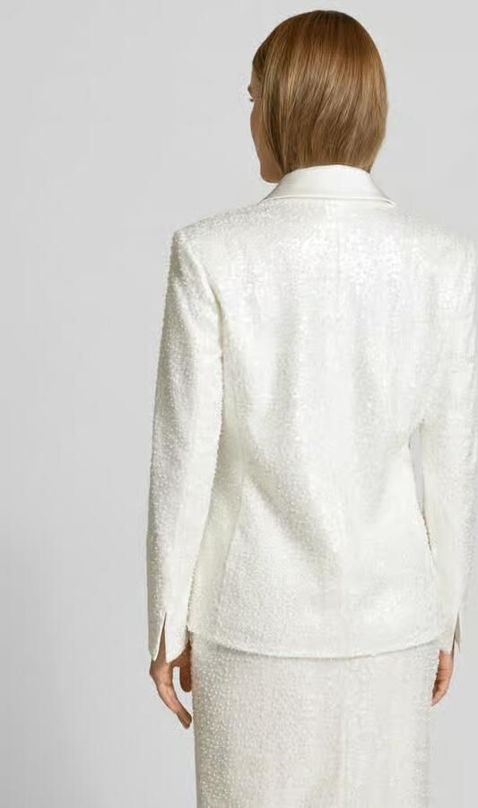 Marc Cain Blazer met pailletten en reverskraag