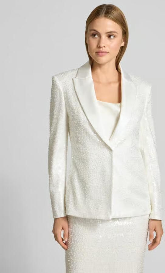Marc Cain Blazer met pailletten en reverskraag - Foto 4