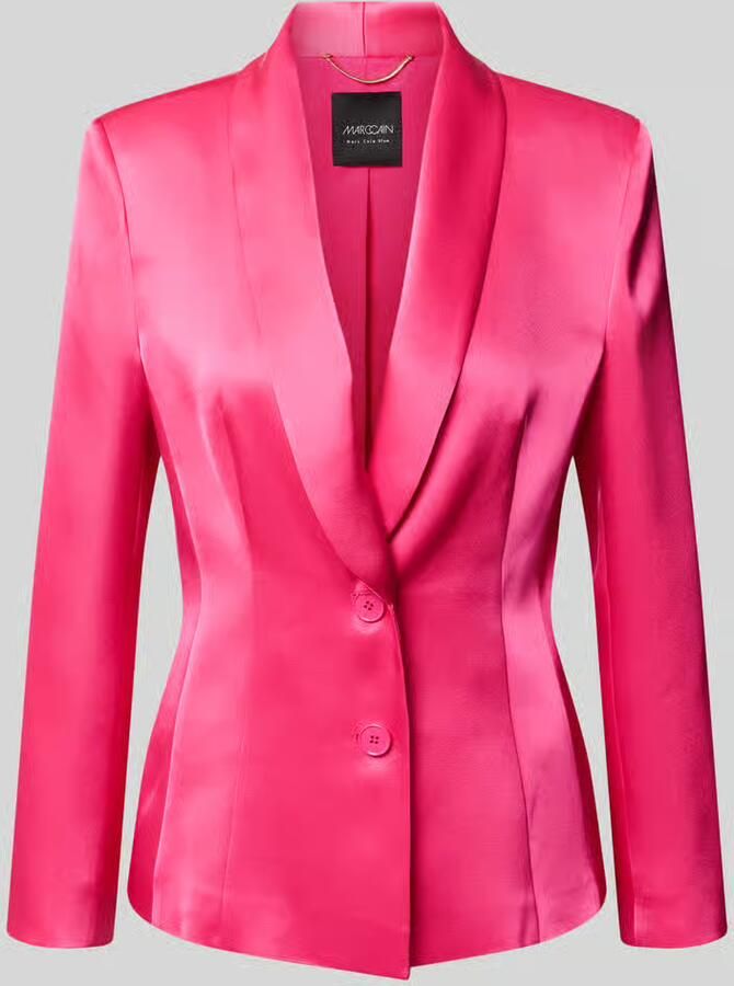 Marc Cain Blazer met sjaalkraag en knoopsluiting - Foto 2