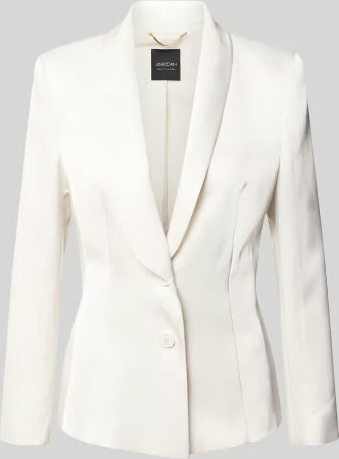 Marc Cain Blazer met sjaalkraag en knoopsluiting - Foto 2