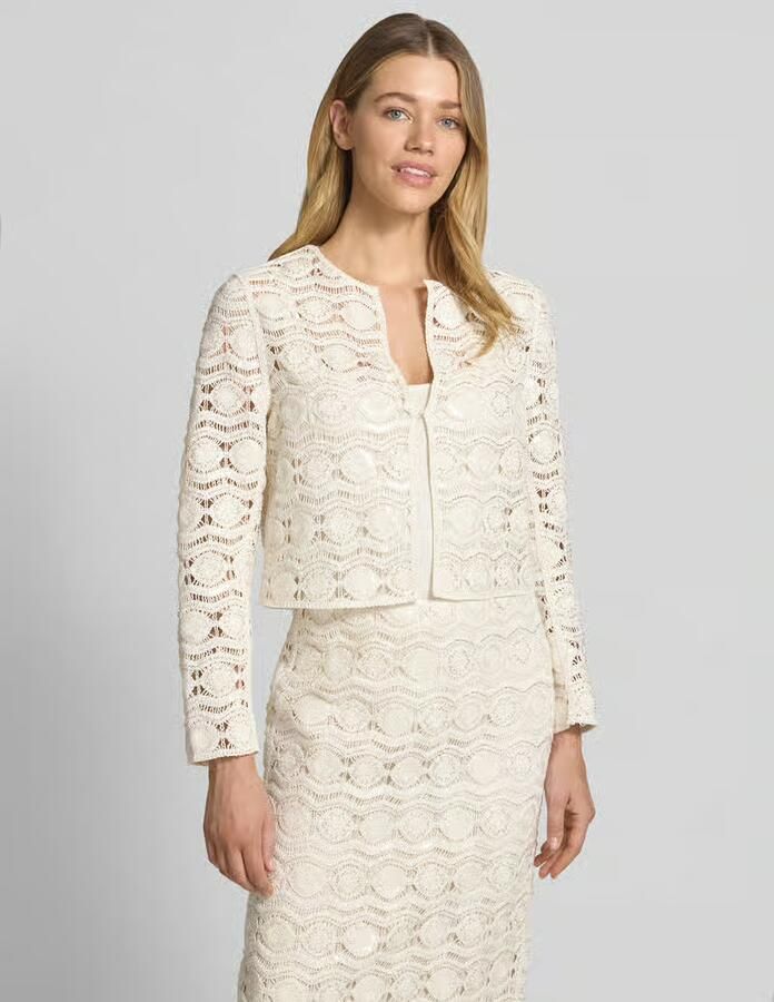 Marc Cain Blazer van gehaakt kant met knoopsluiting - Foto 2