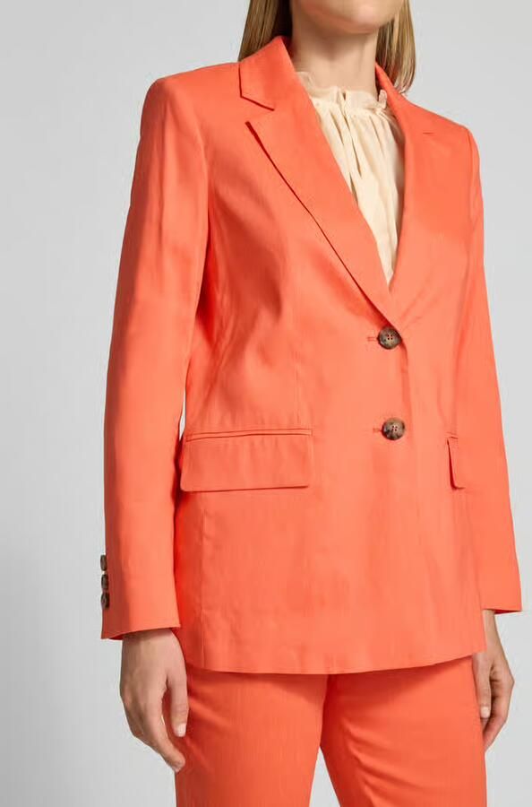 Marc Cain blazer van linnenmix met klepzakken