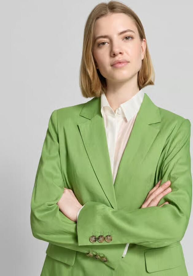 Marc Cain blazer van linnenmix met klepzakken