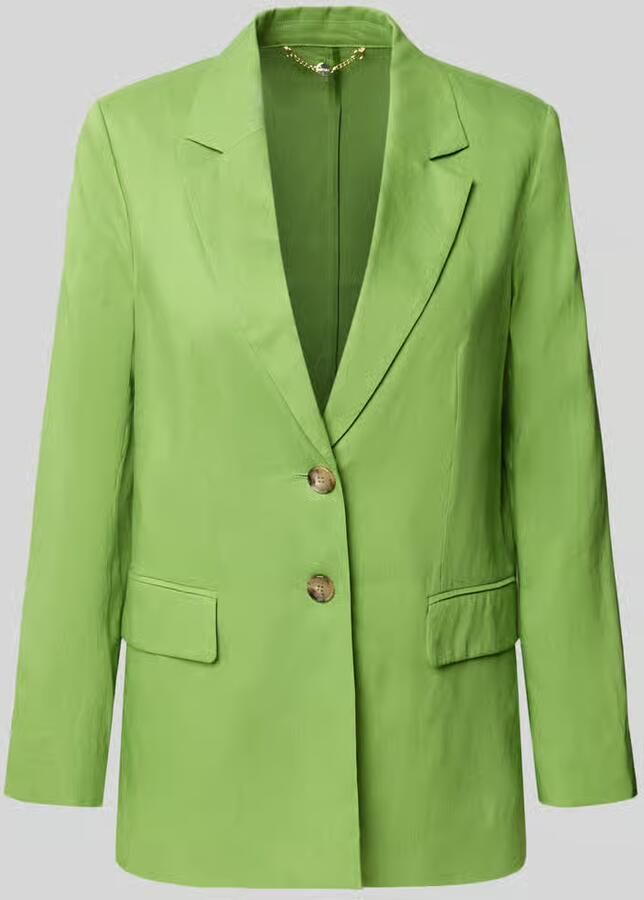 Marc Cain blazer van linnenmix met klepzakken - Foto 2