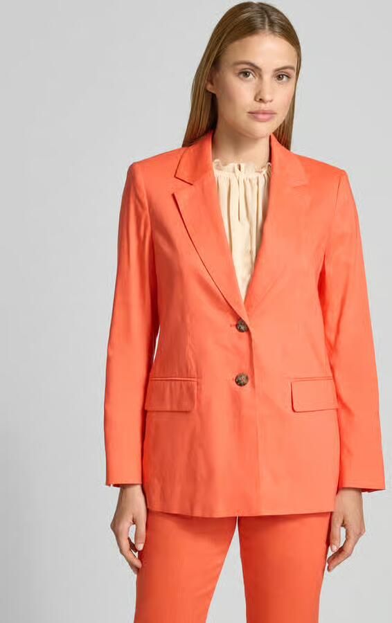 Marc Cain blazer van linnenmix met klepzakken - Foto 2